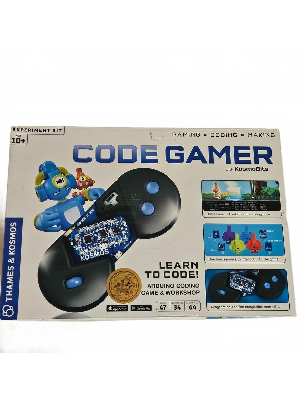 Thames Kosmos Code Gamer Arduino Coding Kit 90% Complete STEM Educational Math
